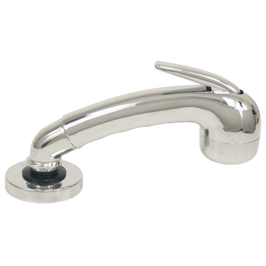 Scandvik Chrome Euro Sprayer w/6' Black Nylon Hose [14041]