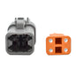 Bluewater 4 Position DTP Female Connector w/Wedge Lock [DTP06-4S]
