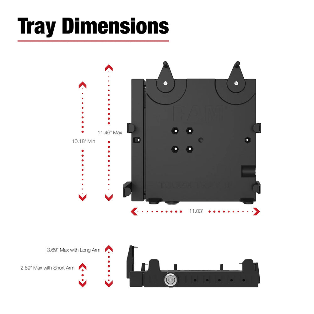 RAM Mount RAM Vertical Drill-Down Laptop Mount [RAM-VB-181-SW3]