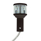 Seaview Round 24V LED Combo Masthead Light, White All Round Light Bar Top - C5 Certified - Black [LTBLED24C5BLK]