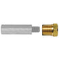 Tecnoseal E3 Pencil Zinc w/Brass Cap [TEC-E3-C]