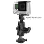 RAM Mount RAM 1" Ball Adapter for GoPro Bases with Short Arm and Action Camera Adapter [RAP-B-GOP2-A-GOP1U]