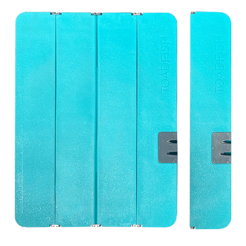 Toadfish XL Stowaway Folding Cutting Board w/Built-In Knife Sharpener - Teal  [1086]